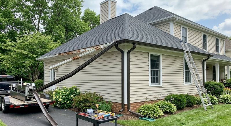 Steel Rain Gutter Installation in Mcdonough, GA